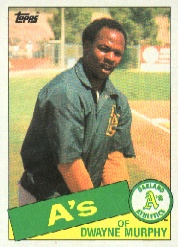 1985 Topps Baseball Cards      231     Dwayne Murphy